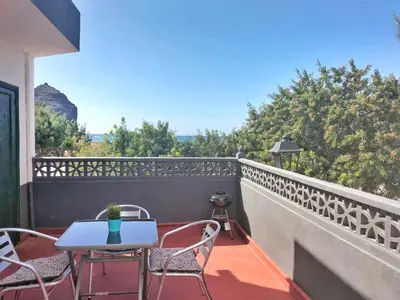 Un balcón o terraza de Casita de la Playa, La Aldea de San Nicolás