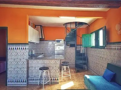 Una cocina o zona de cocina en Casita de la Playa, La Aldea de San Nicolás