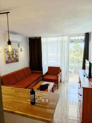 Zona de estar de Seaview Friendly Holiday Home 9