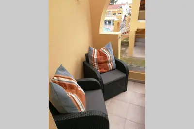 Zona de estar de Tisalaya Park stay, cosy apartment in Maspalomas