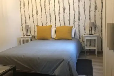 Cama o camas de una habitación en LA CHOZA VILLA VACACIONAL