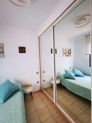 Cama o camas de una habitación en Vista Marina Patalavaca