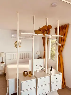 Cama o camas de una habitación en Exclusive Bungalow with Stunning Sea Views by 75Steps