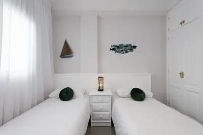 Cama o camas de una habitación en BeachFront in Puerto Mogán