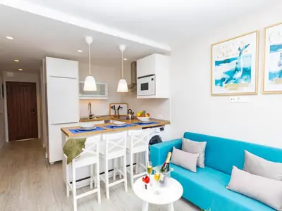 Zona de estar de Navy style friendly Holiday Home