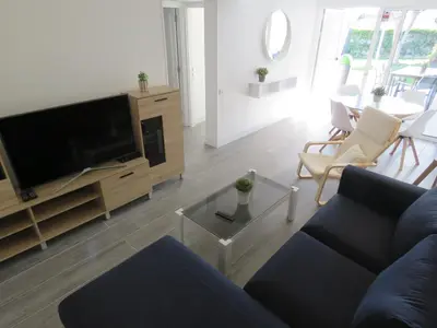 Una televisión o centro de entretenimiento en Casa Sur ****