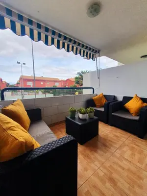 Zona de estar de Surycan, beautiful apartment in maspalomas