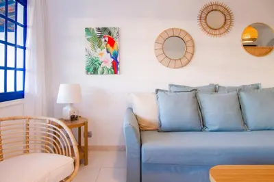 Zona de estar de Bungalow en Pasito V15