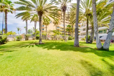 Jardín al aire libre en Ferienwohnung am Strand - 2 Schlafzimmer