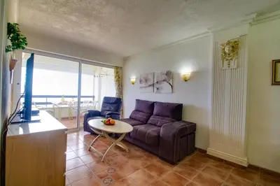Zona de estar de Ferienwohnung am Strand - 2 Schlafzimmer