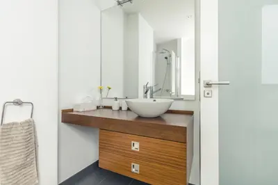 Un baño de Taliarte Lighthouse Shared Terrace