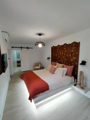 Cama o camas de una habitación en Villa Aura
