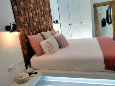 Cama o camas de una habitación en Villa Aura