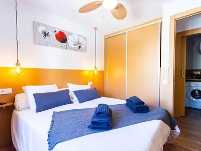 Cama o camas de una habitación en Breeze Friendly Holiday Home