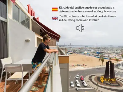 Plano de Living Las Canteras Homes - BEACHSIDE TERRACE BIKES