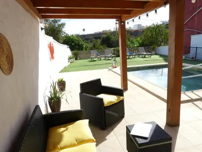 Zona de estar de Villa Alto Arena piscina privada climatizada
