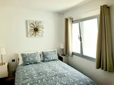Cama o camas de una habitación en Malibú Canteras Ático 22 con Terraza - Penthouse with Terrace