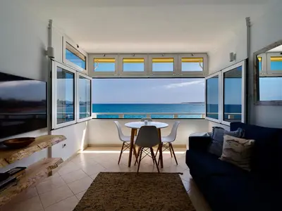 Zona de estar de The Cruise Ship Cabin