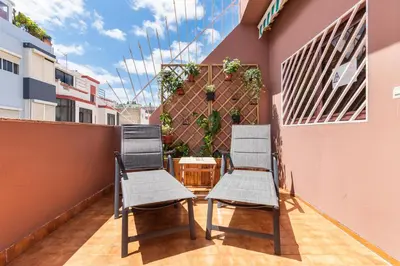 Un balcón o terraza de Penthouse Parque Santa Catalina- Ruvimag