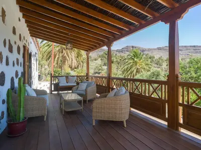 Un balcón o terraza de Casa Rural La Longuera de Tirajana