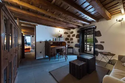 Zona de estar de Casa Rural La Longuera de Tirajana