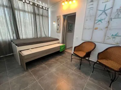 Cama o camas de una habitación en Ferienwohnung mit grandioser Aussicht