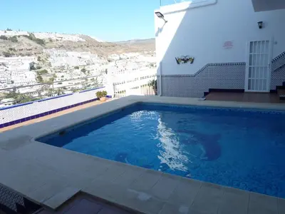 Piscina en o cerca de Ferienwohnung mit grandioser Aussicht