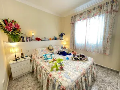 Cama o camas de una habitación en EmyCanarias Primera Línea De Playa