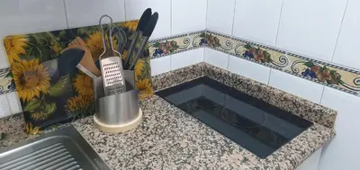 Una cocina o zona de cocina en Apartment Caracol