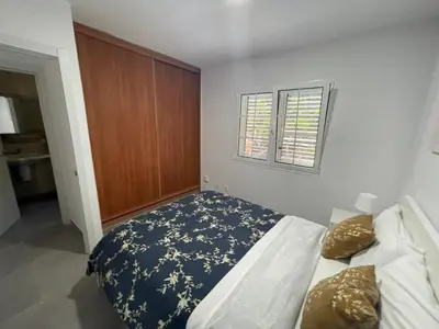 Cama o camas de una habitación en Bungalow silencioso y agradable