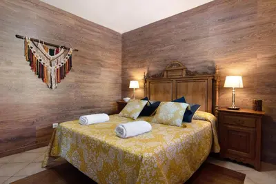 Cama o camas de una habitación en Villa La Quinta de Vals