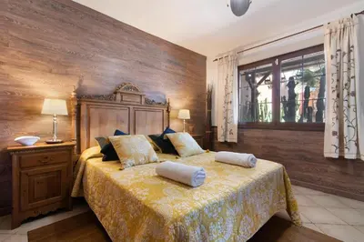Cama o camas de una habitación en Villa La Quinta de Vals
