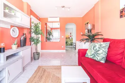 Zona de estar de Home2Book Charming Apartment Playa del Inglés