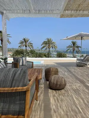 Piscina en o cerca de Pasitoblanco Porto Mare 45 Seaview Villa prívate heated pool