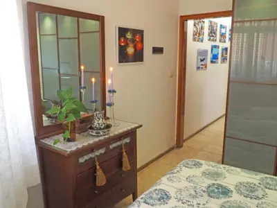 Cama o camas de una habitación en La Luz Vivienda Vacacional