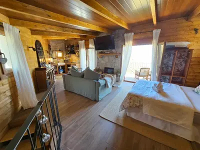 Cama o camas de una habitación en Ático FUENTE HERVERA