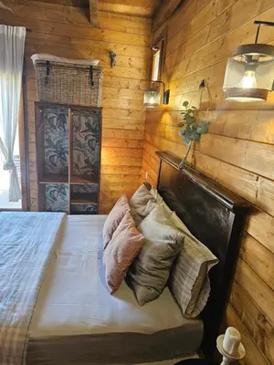 Cama o camas de una habitación en Ático FUENTE HERVERA