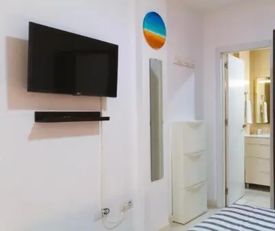 Una televisión o centro de entretenimiento en Apartamento Palmera