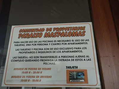 Certificado, premio, señal o documento que está expuesto en 631 PARAISO MASPALOMAS