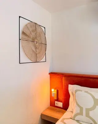 Cama o camas de una habitación en B&B Casa en La Montaña