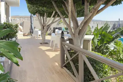 Un balcón o terraza de B&B Casa en La Montaña