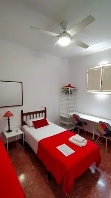 Cama o camas de una habitación en Doranda Rooms Las Canteras
