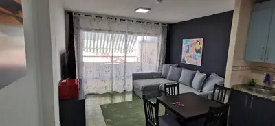 Zona de estar de Sunset Apartment Sonnenland