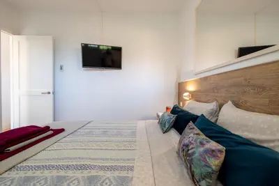 Cama o camas de una habitación en Trendy, very well located apartment