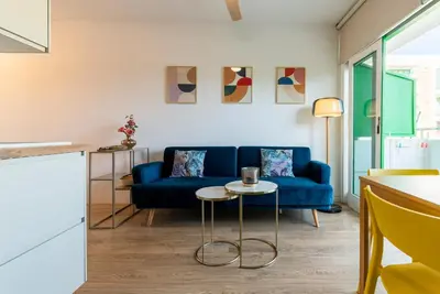 Zona de estar de Trendy, very well located apartment