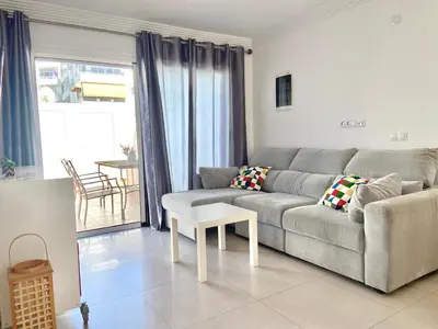 Zona de estar de Bungalow Los Guayres - Playa del Inglés