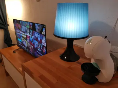 Una televisión o centro de entretenimiento en VILLA ORIETTA