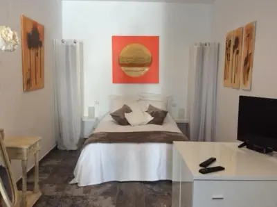 Cama o camas de una habitación en Urlaub im kleinen Bergparadies