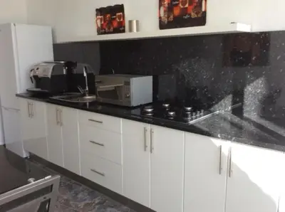 Una cocina o zona de cocina en Urlaub im kleinen Bergparadies