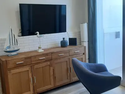 Una televisión o centro de entretenimiento en Vistasmelenara
